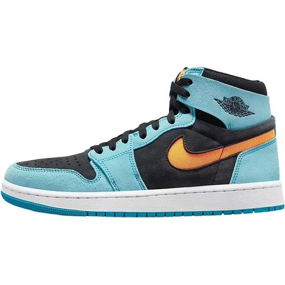 Men's Jordan 1 ZM Air CMFT 2 Bleached Aqua/Bright Citrus Size: 10
