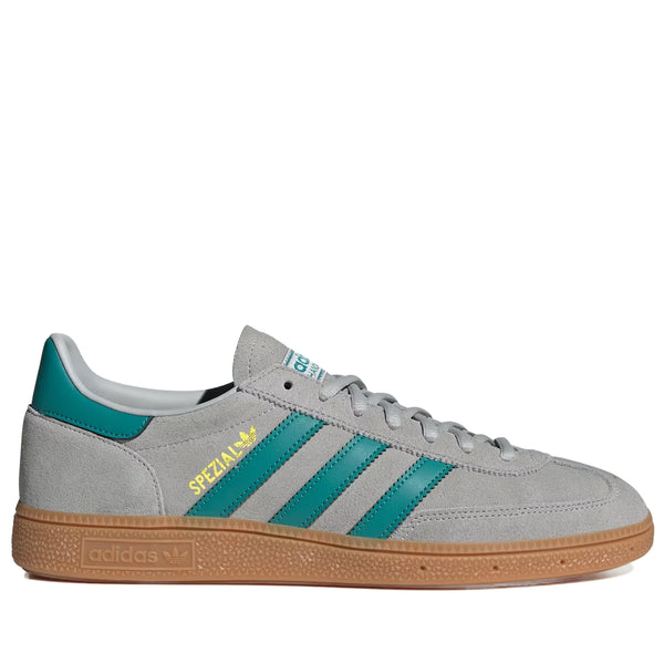Adidas Men's Handball Spezial Shoes - Grey Two/Pure Teal/Gold Metallic - Size 7