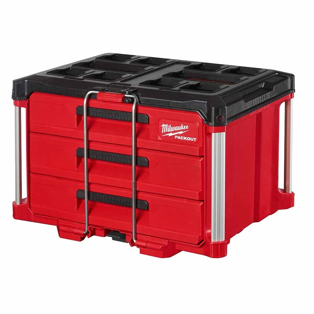 MILWAUKEE PACKOUT 22 in. Modular 3-Drawer Tool Box with Metal Reinforced Corners