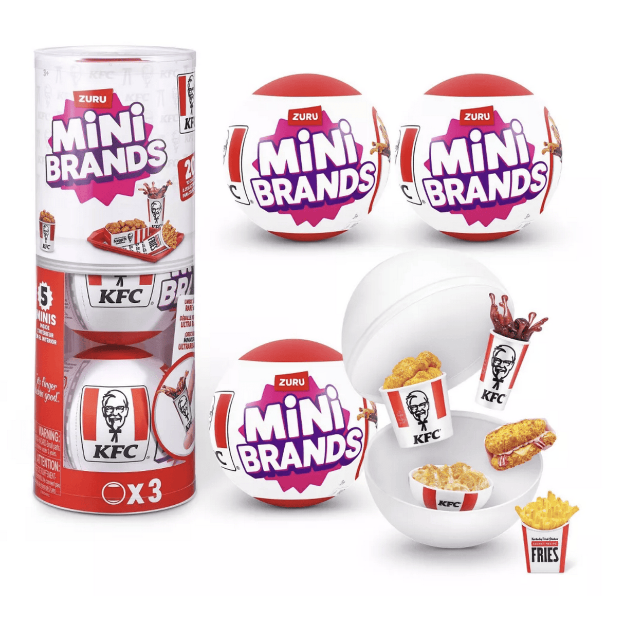 Mini Brands KFC Set - 3 Pack Capsule