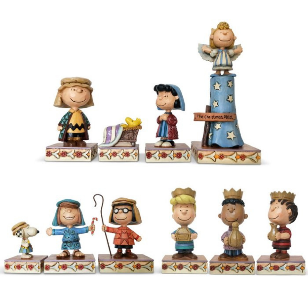 Enesco Peanuts Mini Nativity Scene (Full Set) by Jim Shore , 7.5 Inch, Multicolor