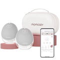 Momcozy Mobile Flow Double Electric Breast Pump Hands-Free White, Two Pumps