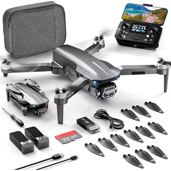 NBD 4K Drone with Camera for Adults, 52-Min Flight, 10,000FT Range, 249g Foldable FPV Quadcopter, 5G WiFi - Grey