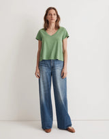 Madewell Soft fade Cotton V-Neck Tee Women's Size Medium