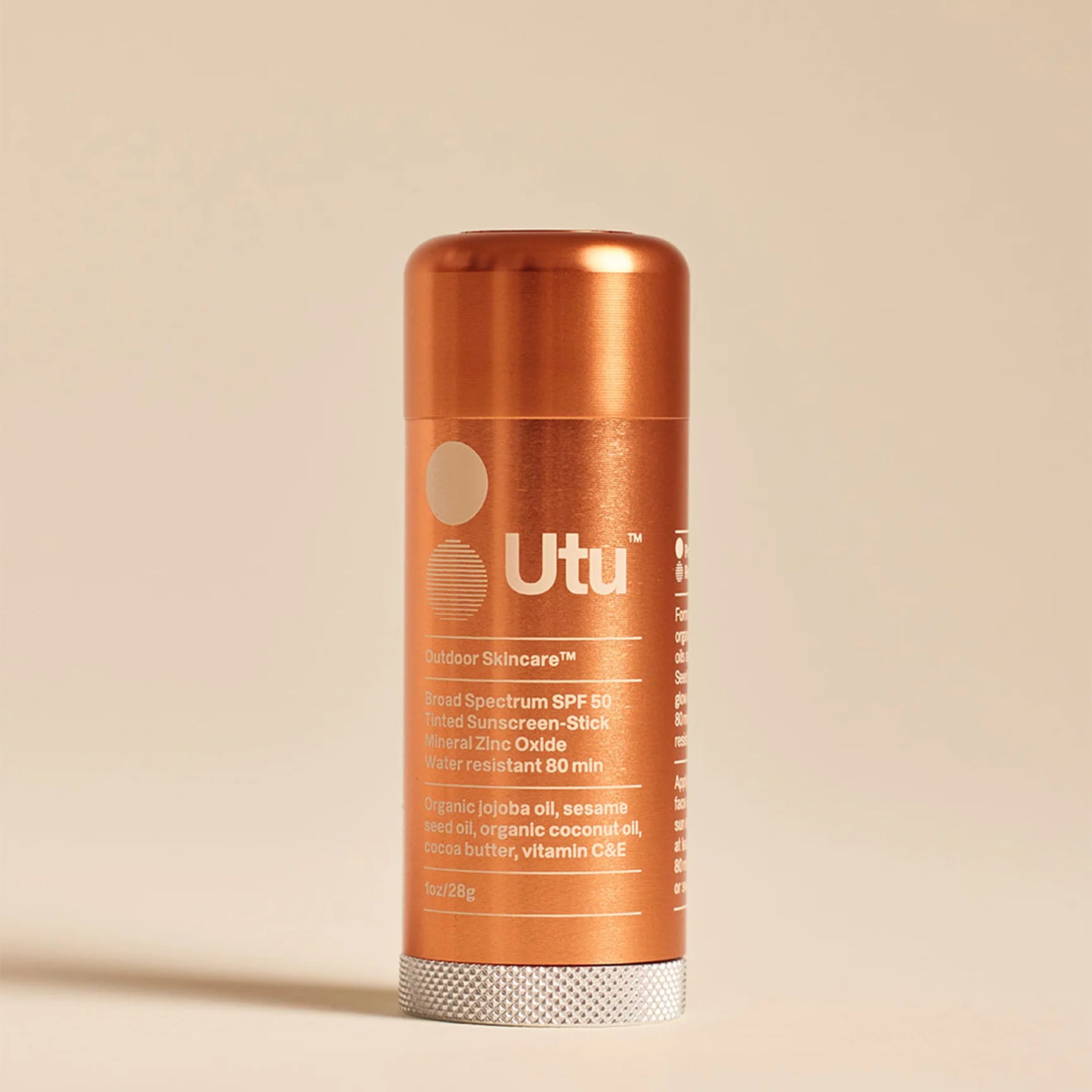 UTU SPF 50 Lightly Tinted Mineral Sunscreen Stick - 1oz