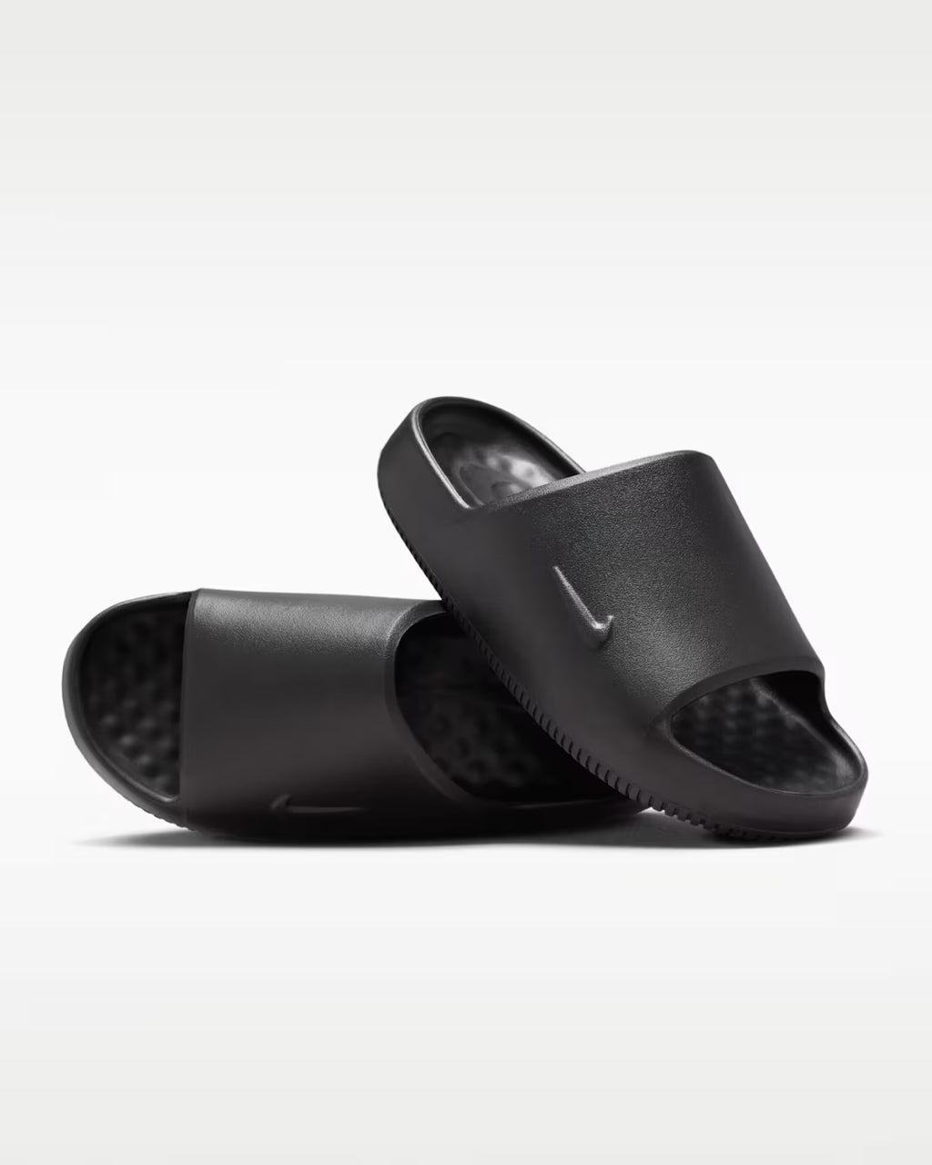 NIKE Calm 2.0  Slides in Black/Black-Black - Unisex M12/W13