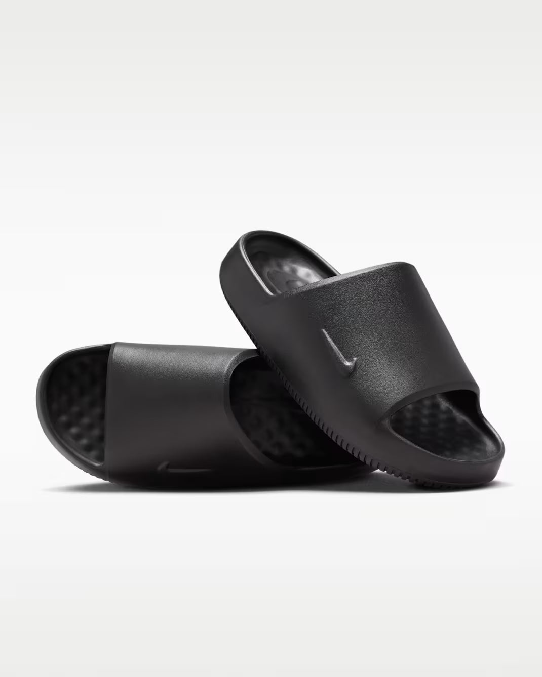 NIKE Calm 2.0  Slides in Black/Black-Black - Unisex M12/W13