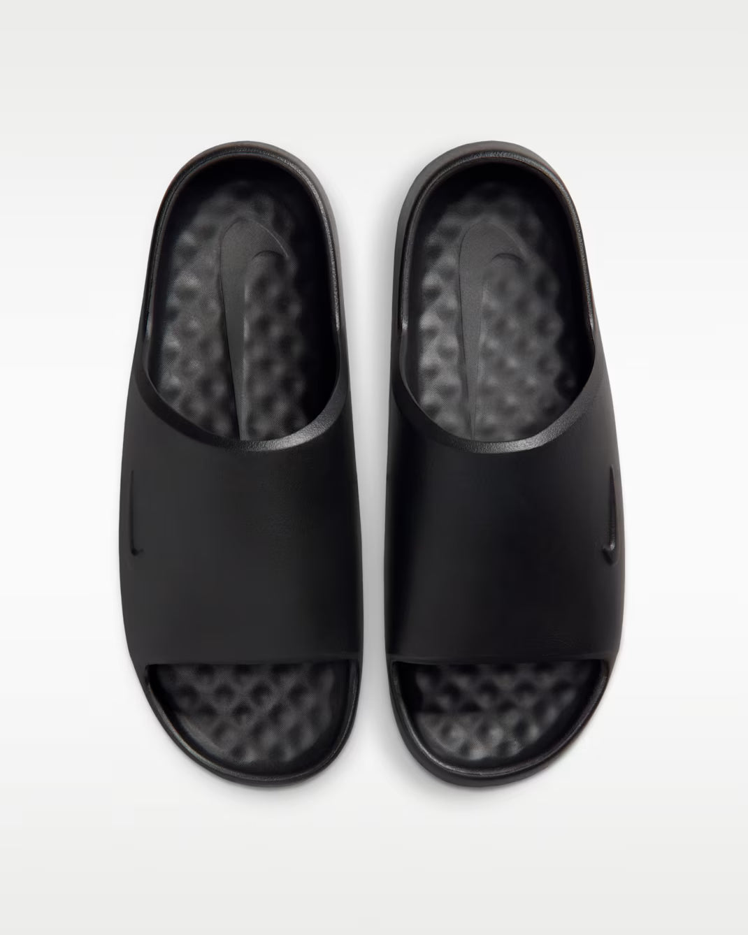 NIKE Calm 2.0  Slides in Black/Black-Black - Unisex M12/W13