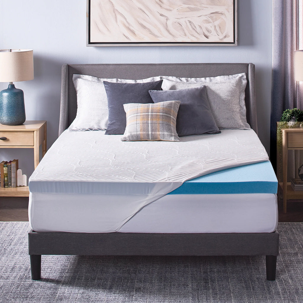 ComfortLuxe Plus 3" Gel Memory Foam Mattress Topper, KING