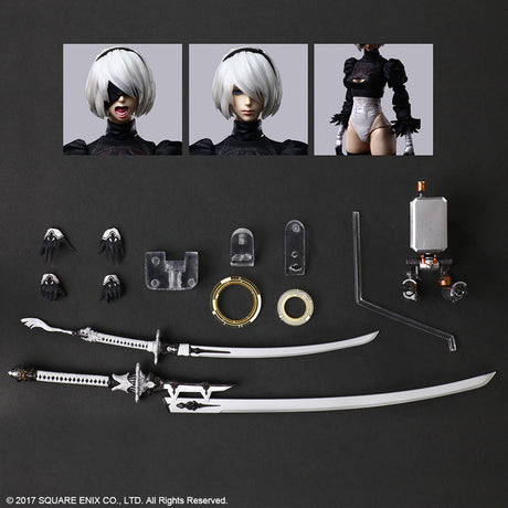 NieR:Automata PLAY ARTS KAI Action Figure 2B (YorRHa No. 2 Type B) Deluxe Ver.