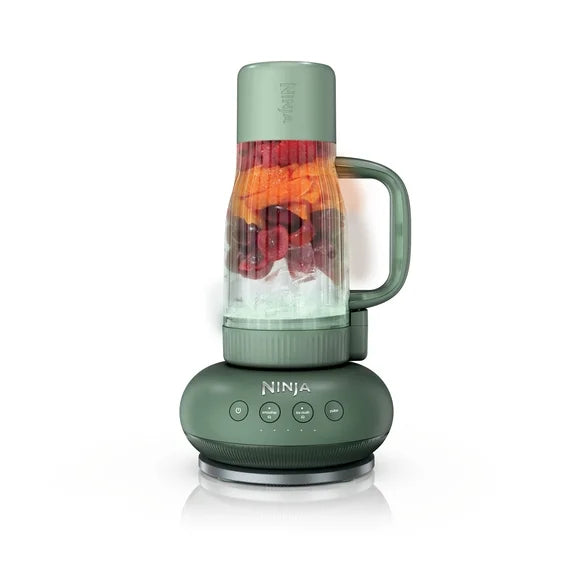 Ninja BlendBOSS 24-Oz Personal Blender, for Smoothies & Frozen Drinks, Travel Tumbler with Leak Proof Lid and Chug Spout- Oregano