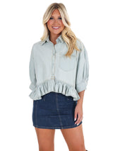 Free People Bailey Denim Shirt