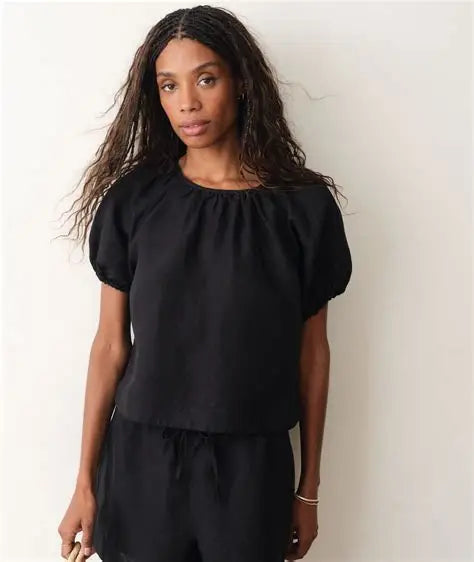 Rosa Linen Top Size Small