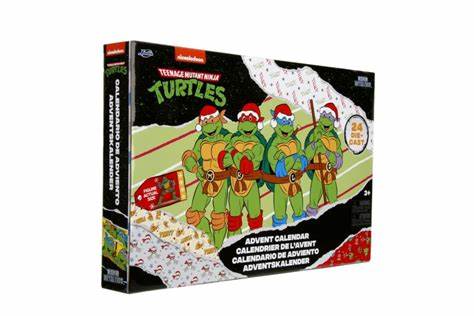 Jada toys NICKELODEON TMNT (TV '87) 2024 Nano Metafigs Diecast Advent Calendar (NEW)