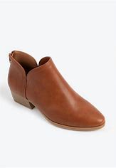 Maurices SuperCush Bella Chop Out Ankle Boot/Women's/size 7 1/2M/COGNAC