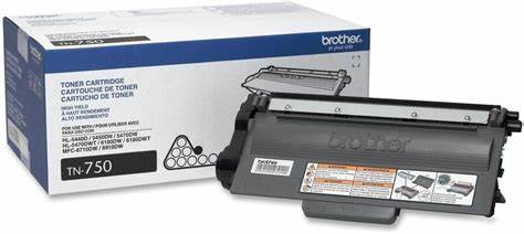 Genuine Brother TN750 (TN-750) Black High Yield Toner Cartridge
