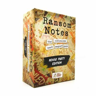 Ransom Notes House Party Edition Board Game (NEW)