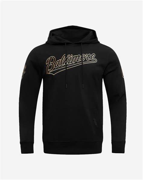 Black and Gold Baltimore Orioles Hoodie Size Medium