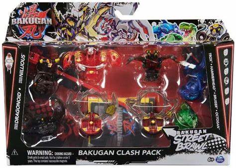 Bakugan Street Brawl Clash Pack Action Figure Set