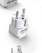 Conair Grounded Adaptor Plug (6-PK)- CONTINENTAL EUROPE