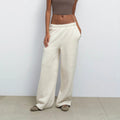 *MATE - Organic Fleece Straight Leg Sweatpant, Heather Oat, XS