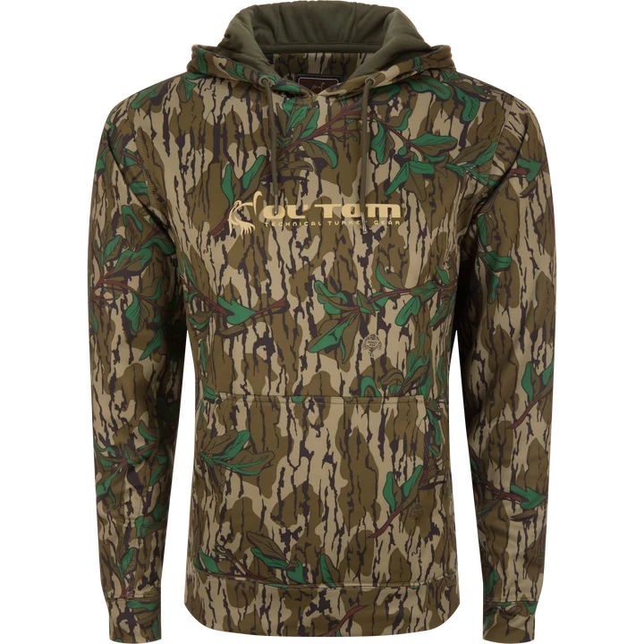 Drake Ol' Tom Performance Men's Hoodie - Mossy Oak Green Leaf (Size: X-Large)