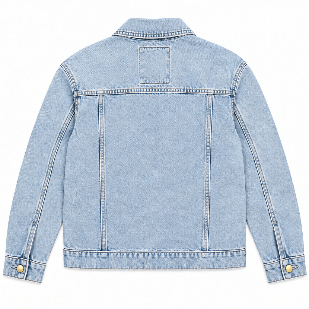 Michael Kors Women's Cropped Denim Jacket, Light Wash - Small