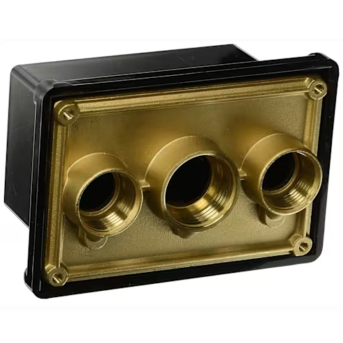 Pentair Junction Box Brass Base w/ Polycarbonate Cover - 3/4 in. x 1 in. x 3/4 in. ports | 78310700