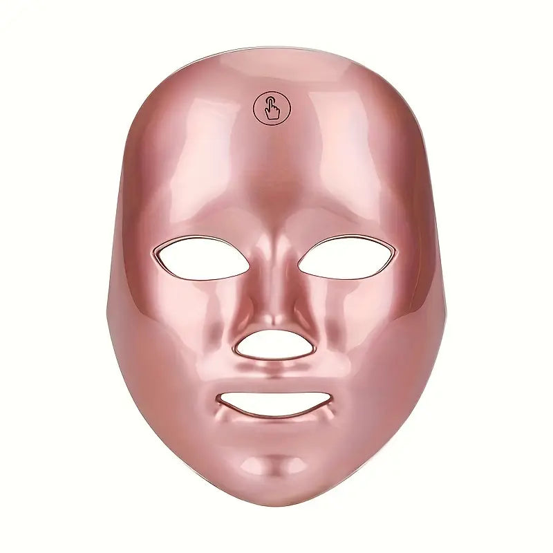 Portable 7 Color Light Facial Mask - Touch Screen Skin Care Device With Multi-Functional Beauty Functions - Perfect Valentine's Day/Mother's Day Gift - USB Charged