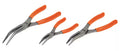 Snap-On 3 pc Talon Grip™ 35° Bent Needle Nose Pliers Set (Orange)