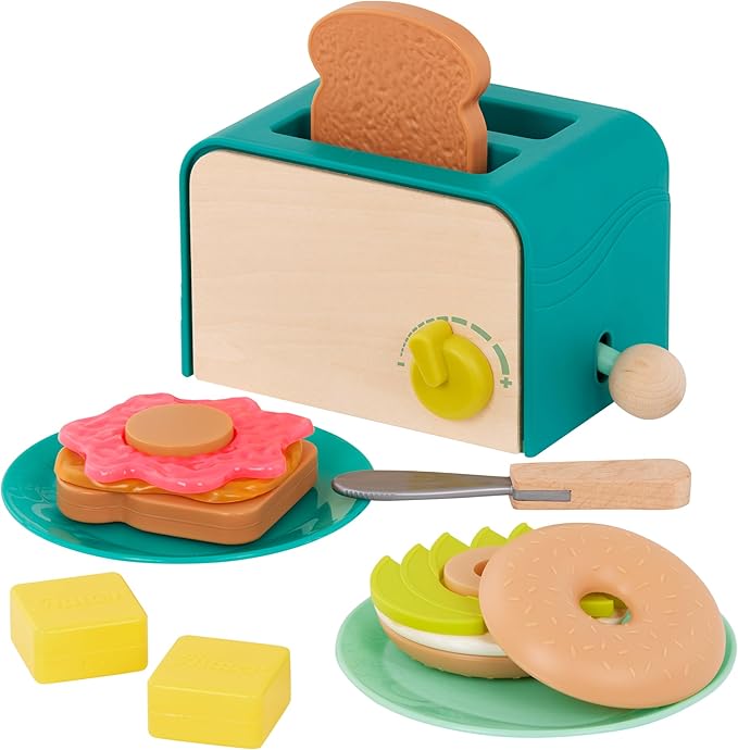 B. toys - Play Food Set Mini Chef - Breakfast Toaster Playset