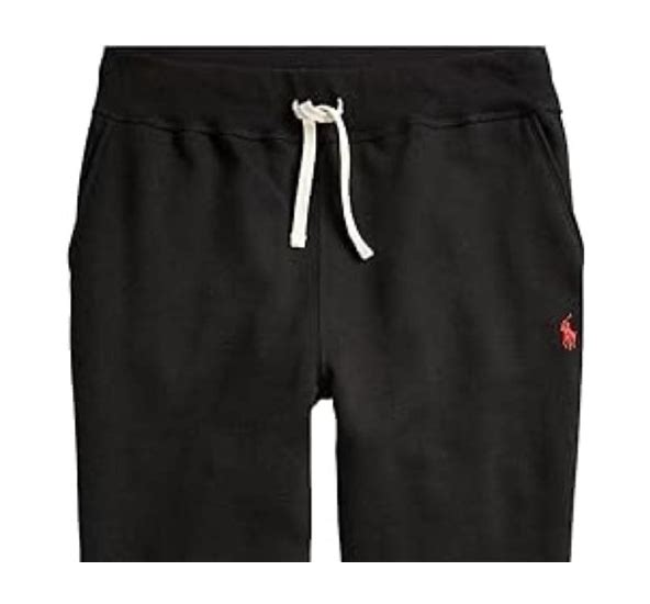 Polo Ralph Lauren Cls Athletic Fleece Rib Cuff Pants - Black - NWT