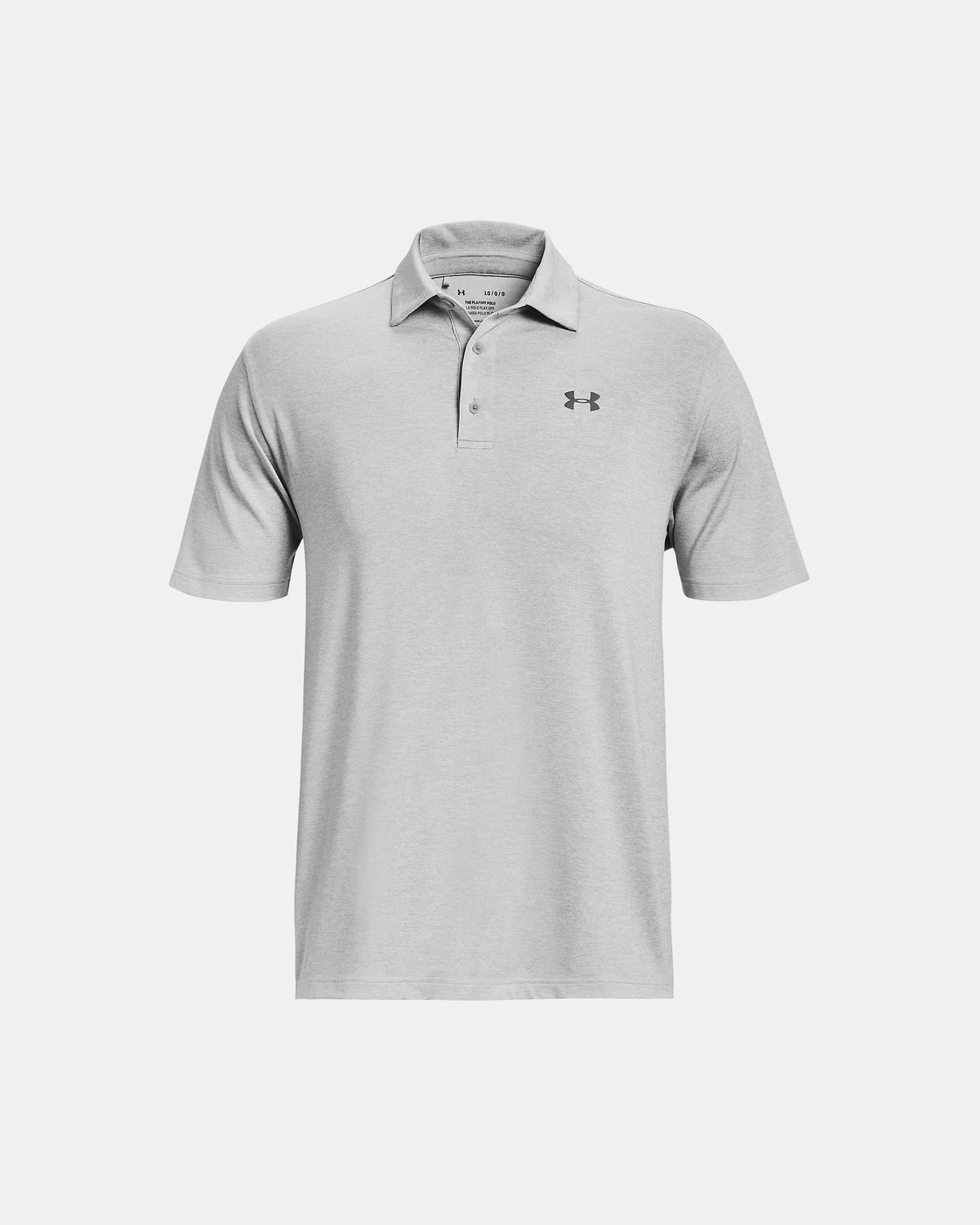 *UA Playoff Heather Men's Polo, Pitch Gray - Large