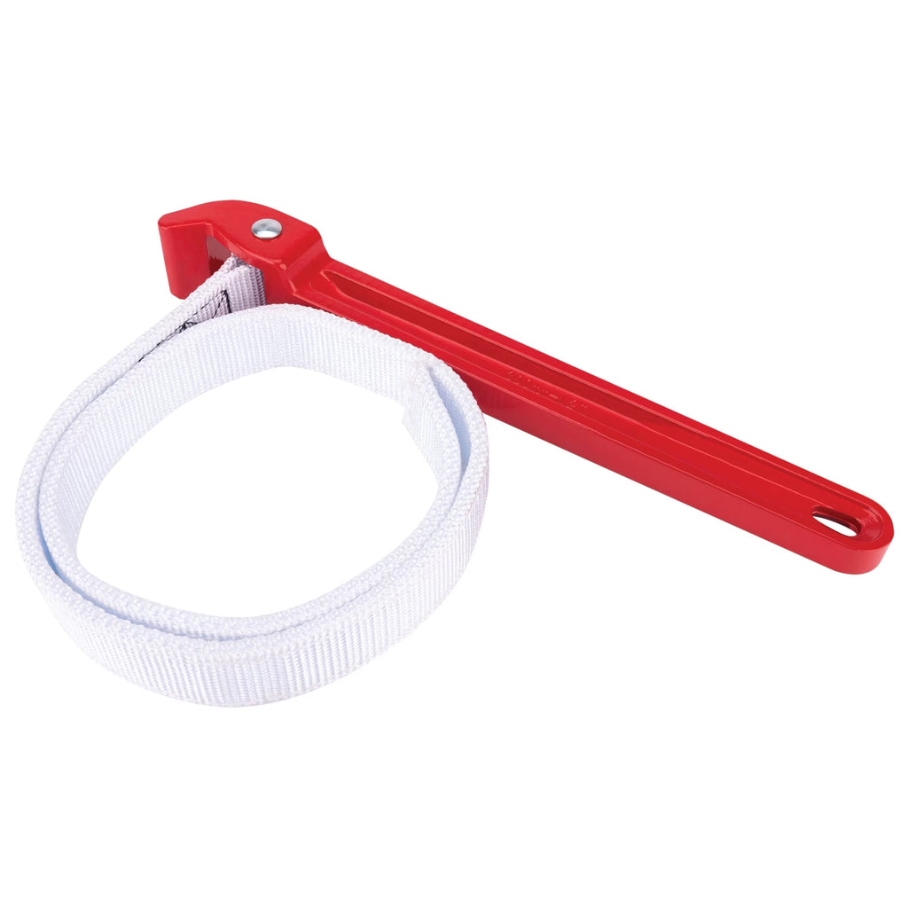 Performance Tool W2150 12 in. Aluminum Strap Wrench, Red