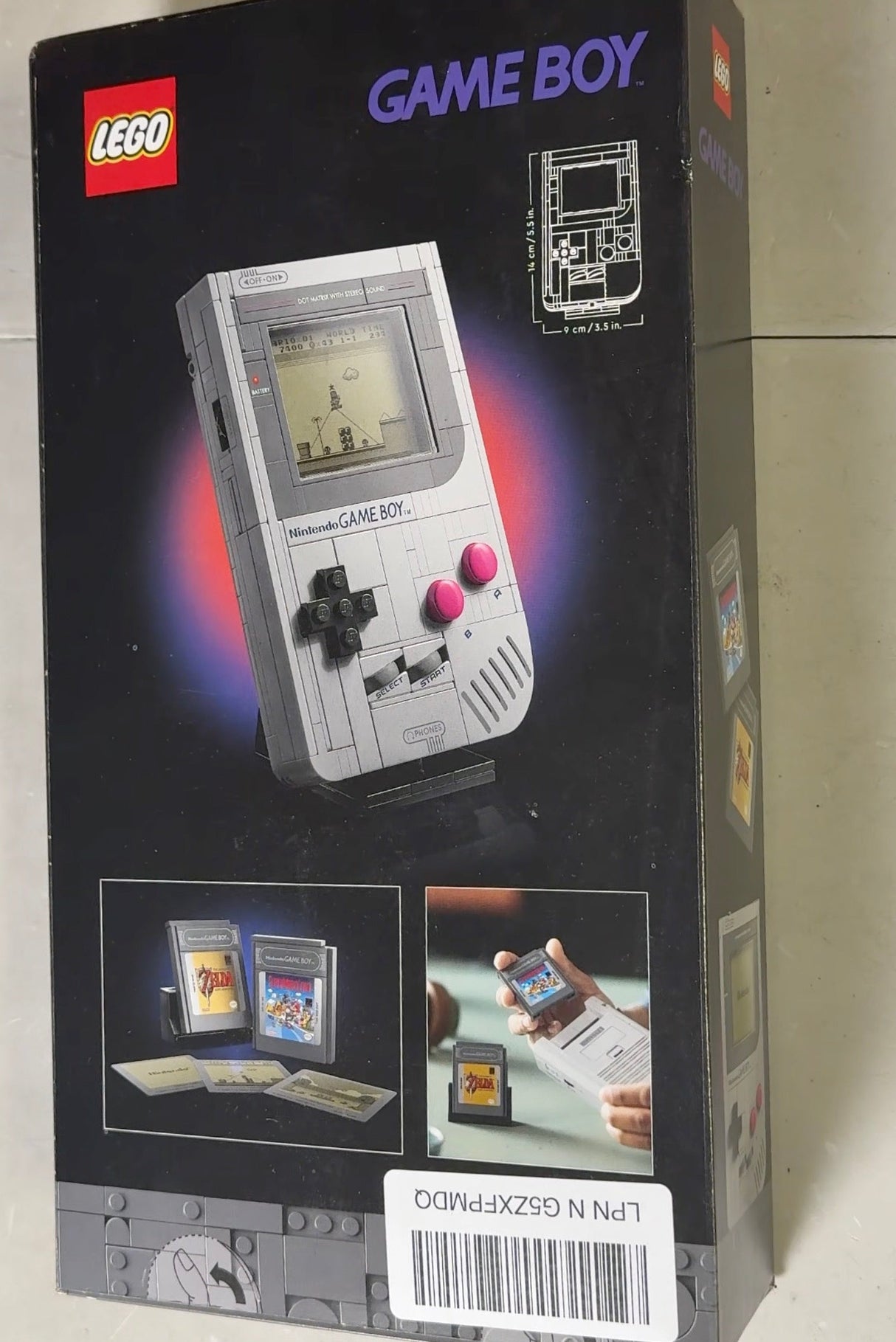 LEGO Super Mario Game Boy - Retro Building Sets for Adults, Ages 18+ - Collectible Model with Game Paks and Display Stand - Birthday Gifts for Men & Women - 72046