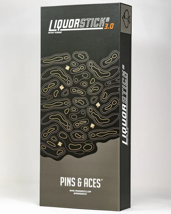Pins & Aces Golf LiquorStick - Stainless Steel, Rechargeable Electric Drink Dispenser - Holds Up to 750ml