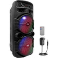 Pyle PA System Flashing LED Lighting Outdoor Wireless Bluetooth Portable Speaker (WITHOUT REMOTE AND POWER ADAPTER)