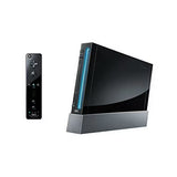 Restored Nintendo Wii Console (Black) - (Refurbished), Mario Kart, and Steering Wheel