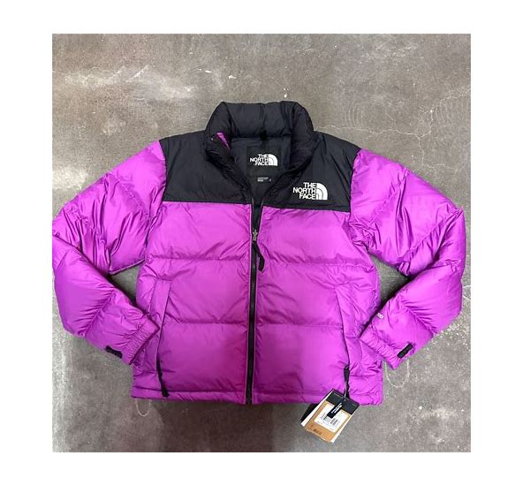 The North Face Division Women's1996 Retro Nuptse Purple and Black NWT