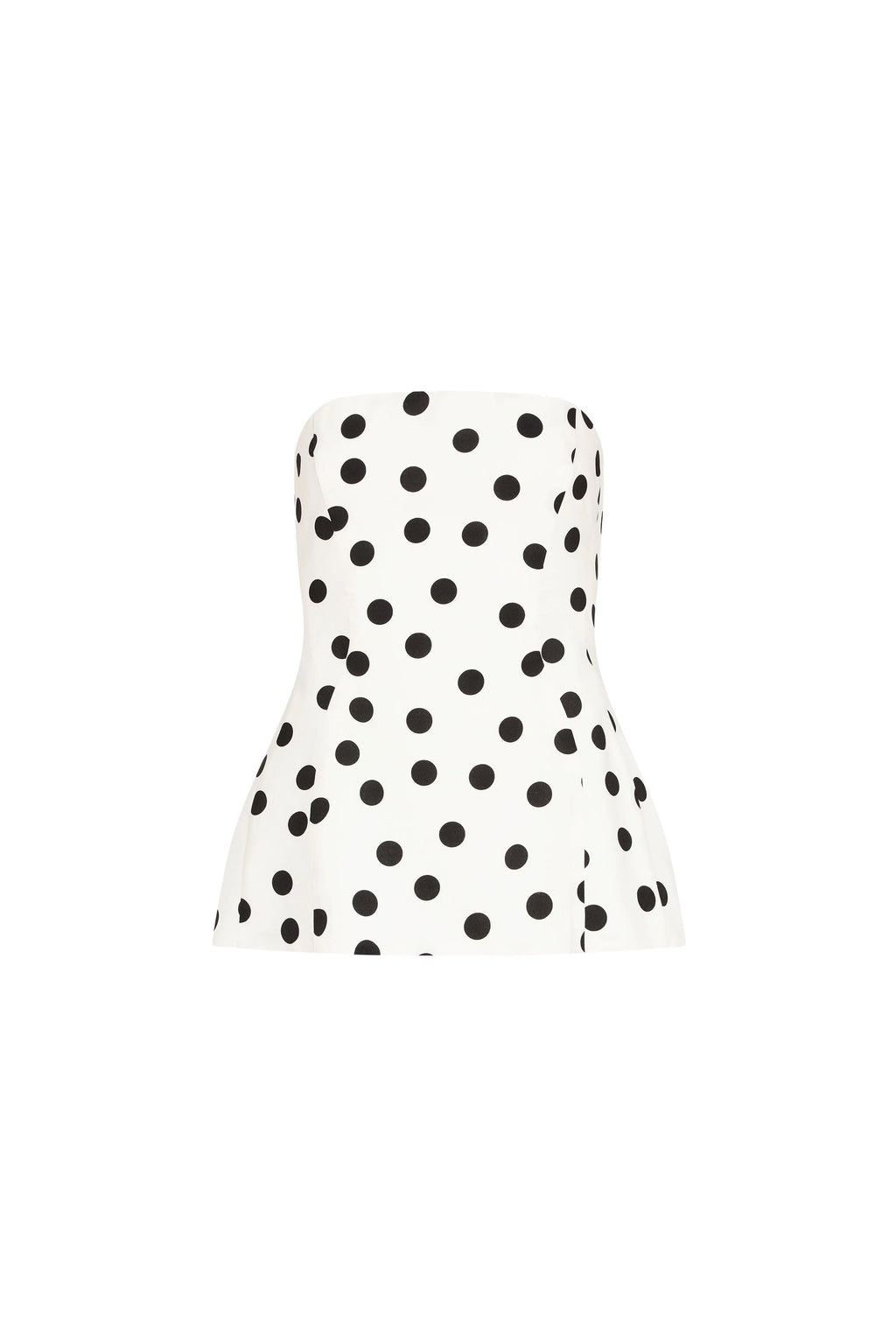 Amanda Uprichard Linda Top in Polka Dot - Small