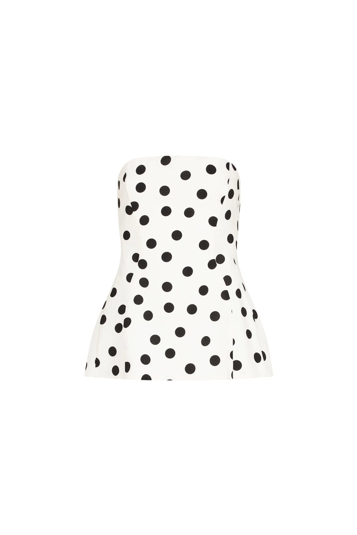 Amanda Uprichard Linda Top in Polka Dot - Small