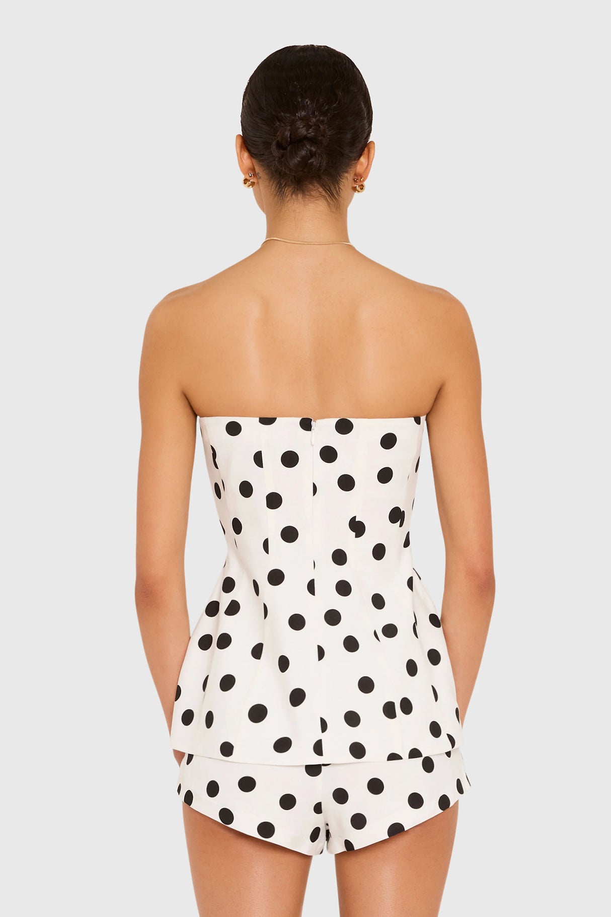 Amanda Uprichard Linda Top in Polka Dot - Small