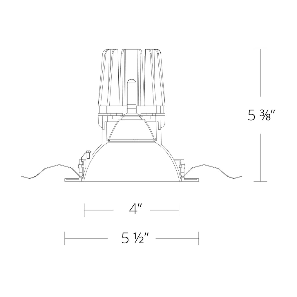WAC LIGHTING 4 inch Round Downlight with Trim - Haze/White