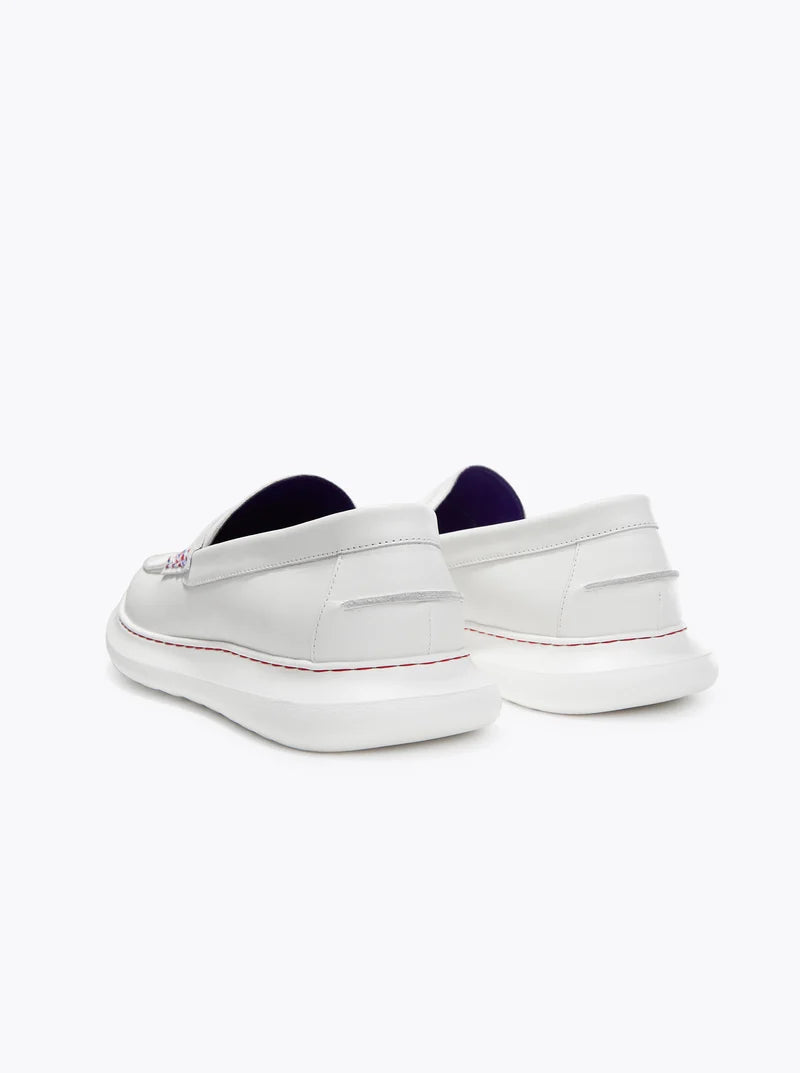 ROBERT GRAHAM Men's Fischer Loafer - White - 13D