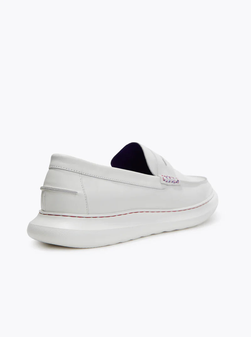 ROBERT GRAHAM Men's Fischer Loafer - White - 13D