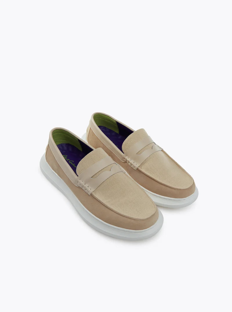 ROBERT GRAHAM Men's Fischer Loafer in Sand - 13D