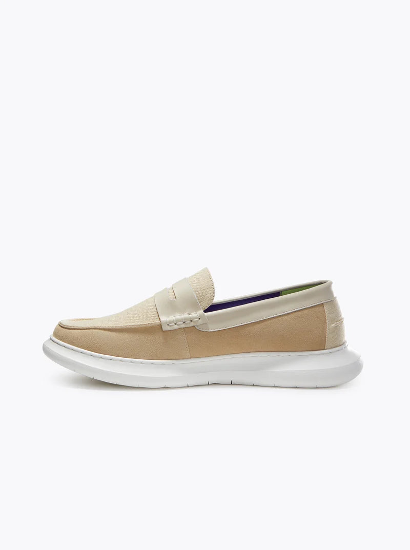 ROBERT GRAHAM Men's Fischer Loafer in Sand - 13D