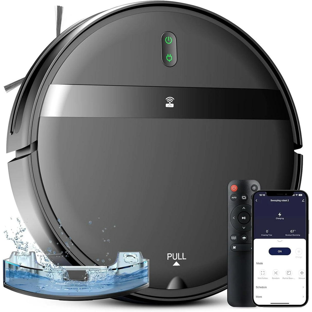 ROBOEVO Robot Vacuum and Mop Combo G20 Vacuum Cleaner, Mapping Self, App + Remote Control