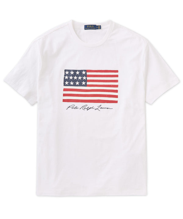 Polo Ralph Lauren Ss American Flag Graphic Tee- New With Tag