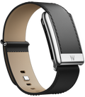 *Whoop 5.0 LeatherLuxe Straight Band, Unisex, Black/Cream/Black Titanium, Small